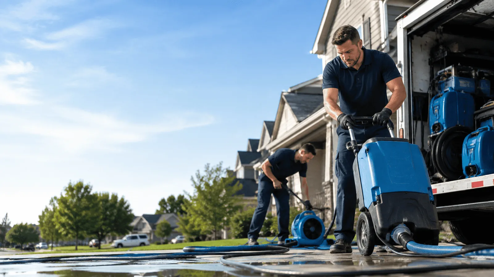 Dehumidification being performed in East Dixfield, ME
